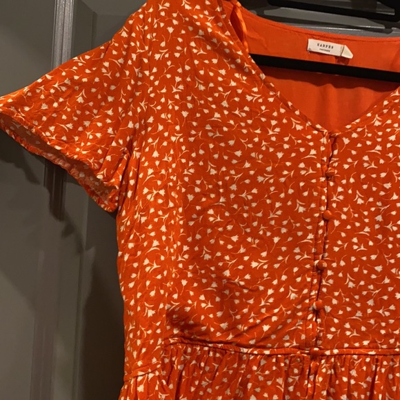 Francesca Orange and white floral top - Picture 4 of 5